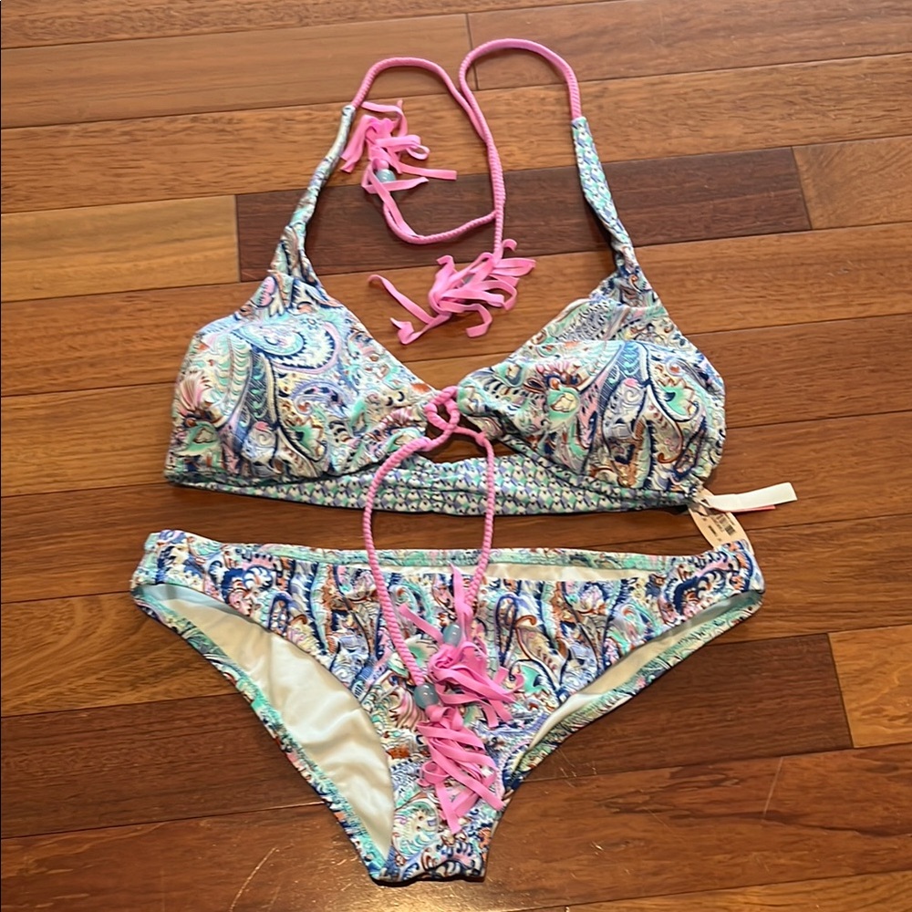 NWT Victoria's Secret Paisley Bikini Set